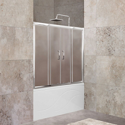 Фото Шторка на ванну BelBagno Unique VF-2-150/180-140-P-Cr