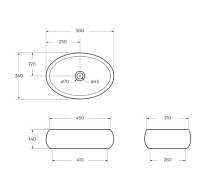 Раковина BelBagno BB1085 50 см , изображение 10