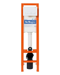 Фото Кнопка смыва BelBagno Marmi BB009-MR-BIANCO белый