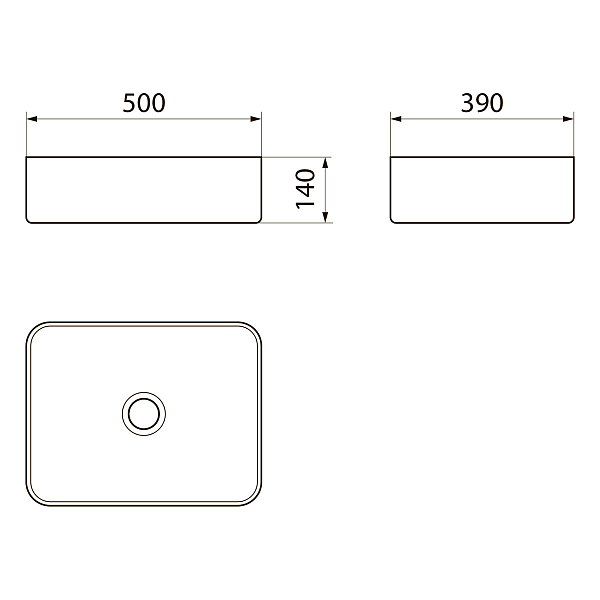Раковина Point Меркурий PN43832GM 50 см , изображение 5