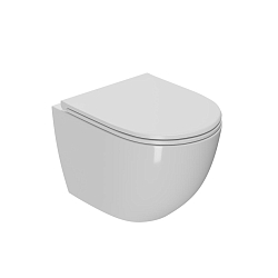 Фото Комплект Point Афина 879235pKA02+PN41041 (унитаз с инсталляцией, сиденье с микролифтом, клавиша Karisma хром)