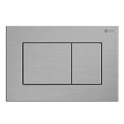 Фото Комплект Point Меркурий PN48015SB (унитаз с инсталляцией, сиденье с микролифтом, клавиша Point Ника нержавеющая, брашированная сталь)