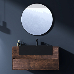 Фото Тумба с раковиной Black&White Universe U903.1000-2 100 rose wood