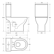 Изображение Унитаз-компакт BelBagno Lounge безободковый Унитаз-компакт BelBagno Lounge безободковый , изображение 13