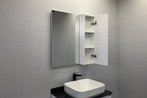 Фото Зеркало-шкаф Comforty Амстердам 75 белый