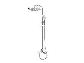 Фото Душевая стойка BelBagno Acqua ACQUA-DOCM-CRM