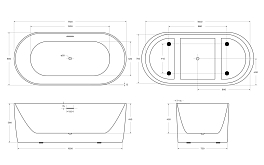 Изображение Акриловая ванна BelBagno BB411-1700-800-MATT 170х80 Акриловая ванна BelBagno BB411-1700-800-MATT 170х80 , изображение 11