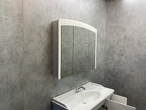 Фото Зеркало-шкаф Comforty Палини 100 белый