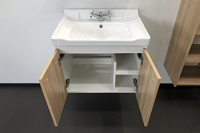 Фото Тумба с раковиной Comforty Рига 60 дуб сонома