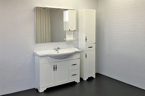 Фото Зеркало-шкаф Comforty Севилья 100 слоновая кость