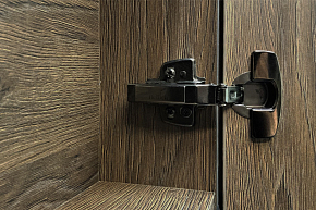 Фото Зеркало-шкаф Comforty Франкфурт 90 дуб шоколадно-коричневый