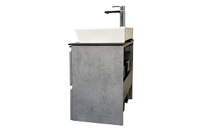 Фото Тумба с раковиной Comforty Эдинбург 60-2 бетон светлый, с раковиной 9055RA-50