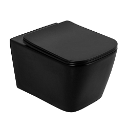 Фото Комплект BelBagno Ardente-C BB3202CHR-MB/BB3202SC-MB/BB002-80/BB007-PR-NERO.M кнопка смыва черная матовая