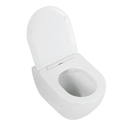 Фото Комплект BelBagno Stylus CZR-6601-TH-TOR/CZR2316SC/BB002-80/BB005-PR-CHROME кнопка смыва хром глянец