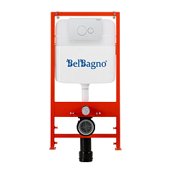 Фото Система инсталляции для унитазов BelBagno BB026/BB082BL с кнопкой смыва