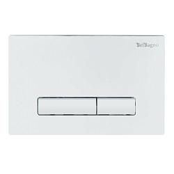 Фото Кнопка смыва BelBagno Genova BB018-GV-BIANCO белый