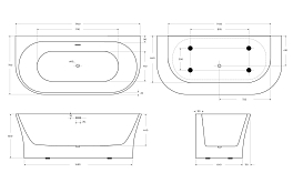 Акриловая ванна BelBagno BB711-1700-750 170x75 , изображение 8