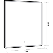 Изображение Зеркало Dreja Point 70 c подсветкой Зеркало Dreja Point 70 c подсветкой , изображение 5