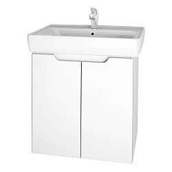 Фото Тумба под раковину Dreja Mini 60 белый глянец