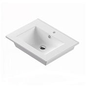 Изображение Тумба с раковиной Comforty Клеон 60Н белый/дуб дымчатый Тумба с раковиной Comforty Клеон 60Н белый/дуб дымчатый , изображение 4