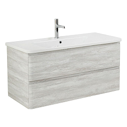 Фото Тумба под раковину BelBagno Albano-Cer 102 подвесная, rovere vintage bianco