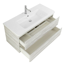 Фото Тумба под раковину BelBagno Albano-Cer 102 подвесная, rovere vintage bianco