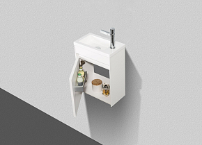 Фото Тумба под раковину BelBagno Pietra Mini 46 L подвесная, bianco lucido