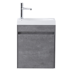 Фото Тумба под раковину BelBagno Pietra Mini 46 L подвесная, stucco cemento