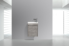 Фото Тумба под раковину BelBagno Pietra Mini 46 L подвесная, stucco cemento