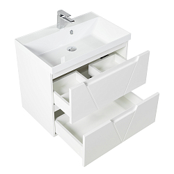 Фото Тумба под раковину BelBagno Vittoria 90 VITTORIA-900-2C-SO-BL подвесная, bianco lucido