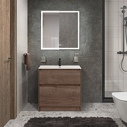 Фото Тумба под раковину BelBagno Kraft 39 80 напольная, rovere tabacco