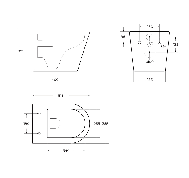 Унитаз подвесной BelBagno Flay-R BB053CHR/BB870SC , изображение 4