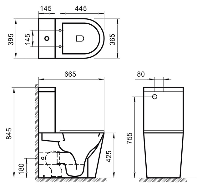 Унитаз-компакт BelBagno Sfera-R BB2141CPR/ BB2111SC безободковый , изображение 7
