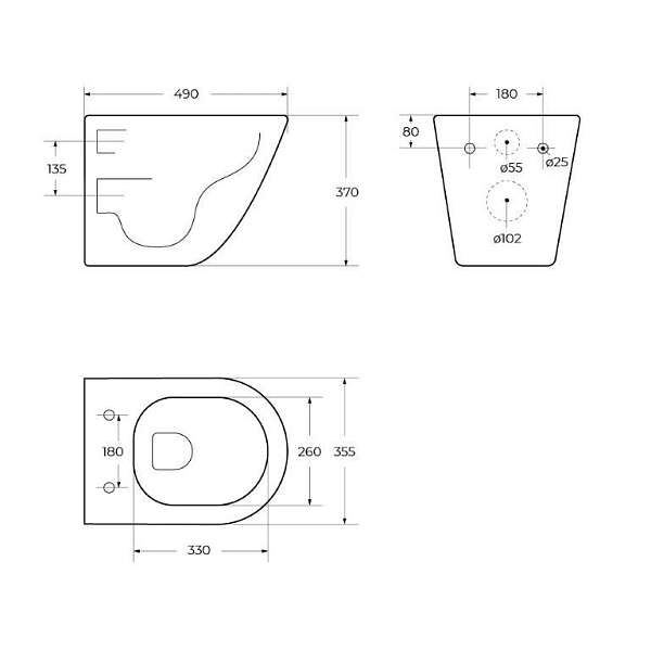 Унитаз подвесной BelBagno Sfera-R BB046CHR/BB2111SC безободковый , изображение 8