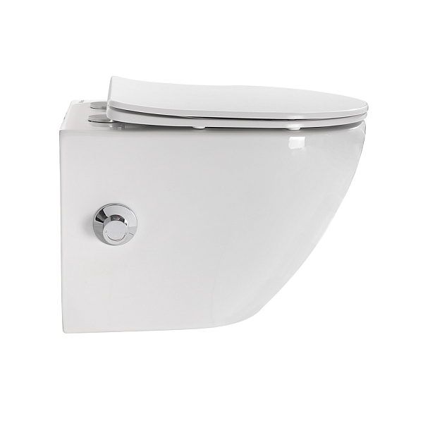 Унитаз подвесной BelBagno Uno BB3105CHR-BS/SC , изображение 2