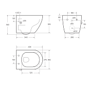 Изображение Унитаз подвесной BelBagno Uno BB3105CHR-BS/SC Унитаз подвесной BelBagno Uno BB3105CHR-BS/SC , изображение 15