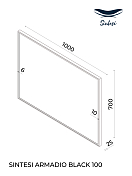 Изображение Зеркало Sintesi Armadio black 100 Зеркало Sintesi Armadio black 100 , изображение 11