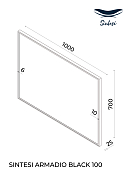 Зеркало Sintesi Armadio cromo 100 , изображение 12