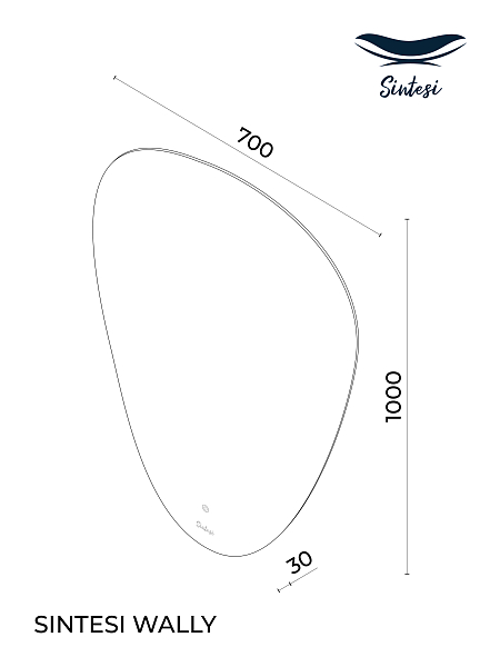 Зеркало Sintesi Armadio cromo 120 , изображение 15