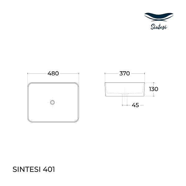 Раковина Sintesi LVB-APP-401 50 см , изображение 2