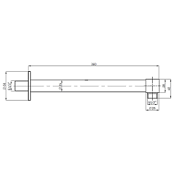 Фото Кронштейн для верхнего душа RGW Shower Panels SP-121