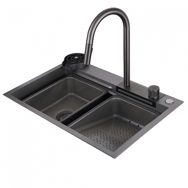 Мойка кухонная Abber Wasser Kreis AF2194NG никель , изображение 1