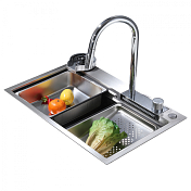 Изображение Мойка кухонная Abber Wasser Kreis AF2194 хром Мойка кухонная Abber Wasser Kreis AF2194 хром , изображение 1