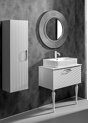 Фото Тумба под раковину Armadi Art Vallessi Avantgarde Linea 80 белая, хром