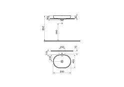 Изображение Раковина Vitra Metropole 5942B003-0012 60 см Раковина Vitra Metropole 5942B003-0012 60 см , изображение 4