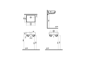 Фото Раковина Vitra ArchiPlan 7403B003-0012 45 см