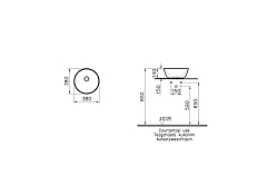 Раковина Vitra Geo 7421B003-0016 38 см , изображение 6
