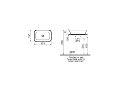 Раковина Vitra Geo 7425B003-0012 60 см , изображение 4