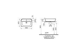 Раковина Vitra Geo 7426B003-0001 60 см , изображение 3