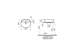 Изображение Раковина Vitra Geo 7428B003-0001 55 см Раковина Vitra Geo 7428B003-0001 55 см , изображение 2